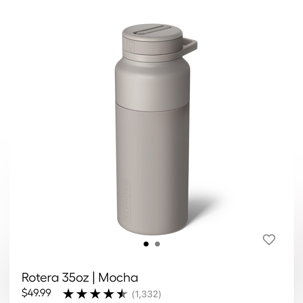 Rotera 35oz Mocha Insulated Water Bottle